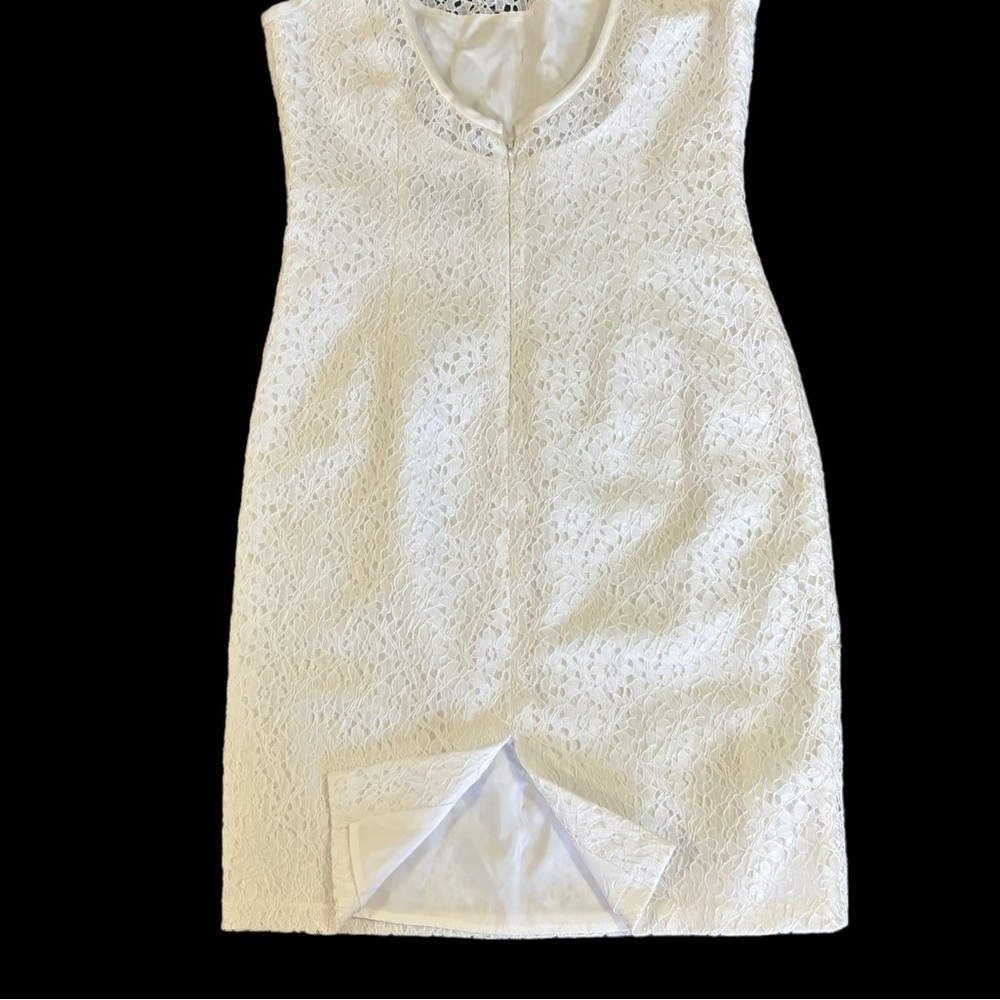 Trio New York white lace sheath dress size 4 - Picture 4 of 15